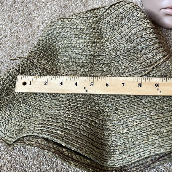 women's Straw hat large TOP Large brim packable vacation beach wear packable - Picture 5 of 8